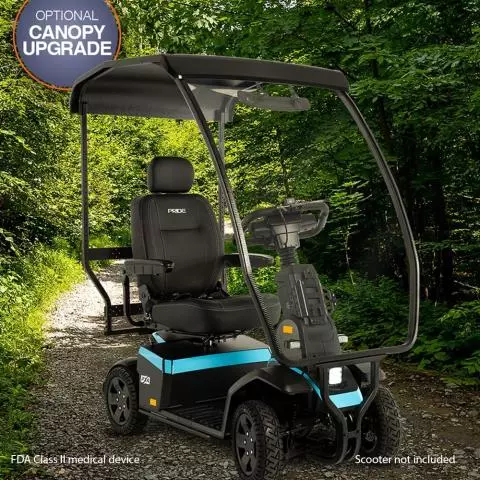 Canopy/ Windshield package fits certain Pride Mobility scooters