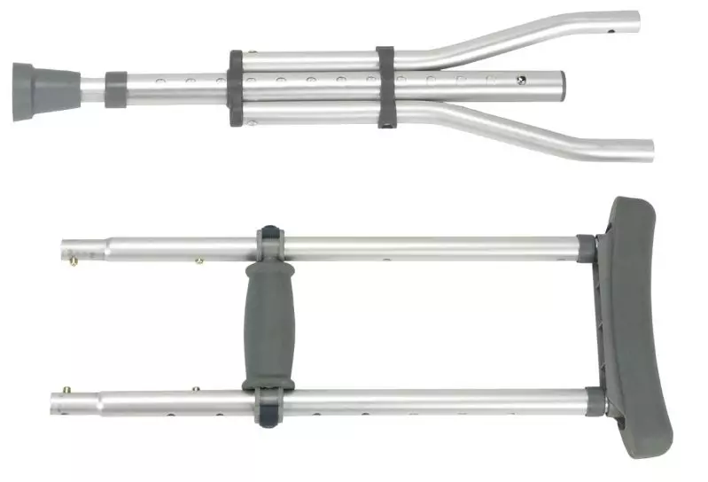 Knock Down Universal Aluminum Crutches