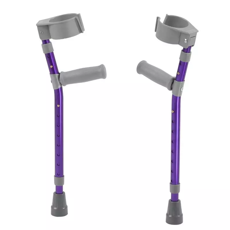 Drive Medical Pediatric Forearm Crutches, Large, Wizard Purple, Pair