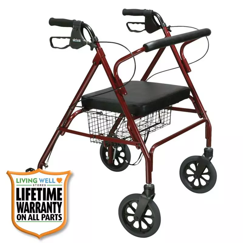Drive Medical Go-Lite Heavy Duty Steel Rollator