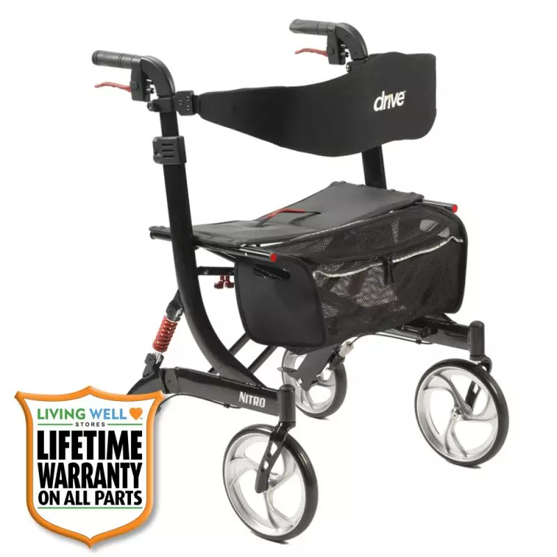 Drive Medical Heavy Duty Nitro Euro Style Rollator