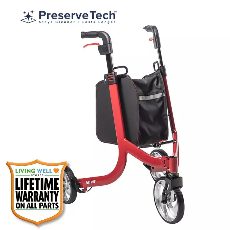 Drive Medical Nitro 3 Wheel Rollator