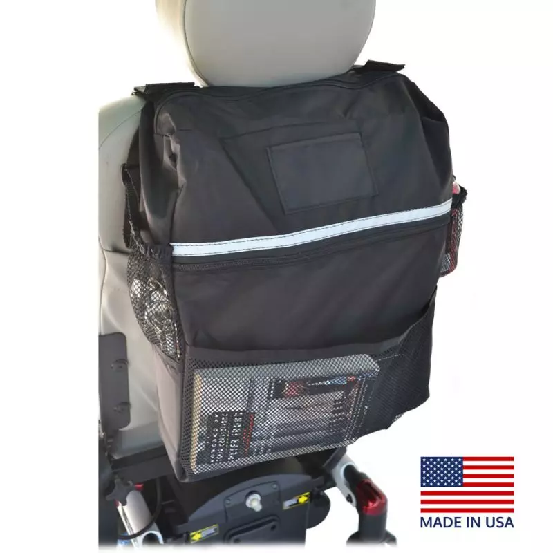Deluxe Seatback Bag with Mesh Outside Pockets