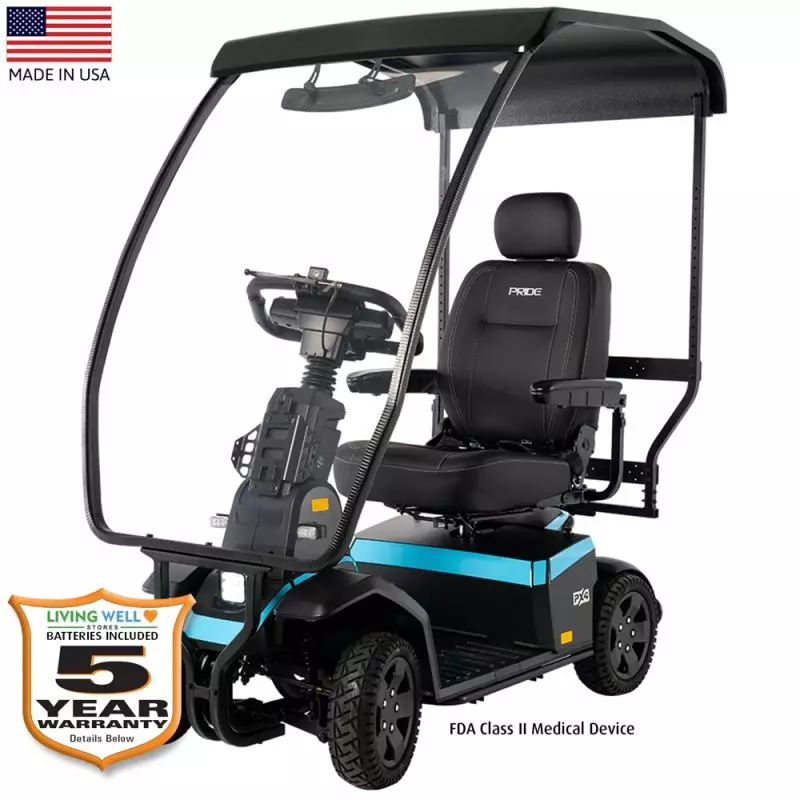 Pride Mobility PX4 Mobility Scooter with Canopy and Windshield