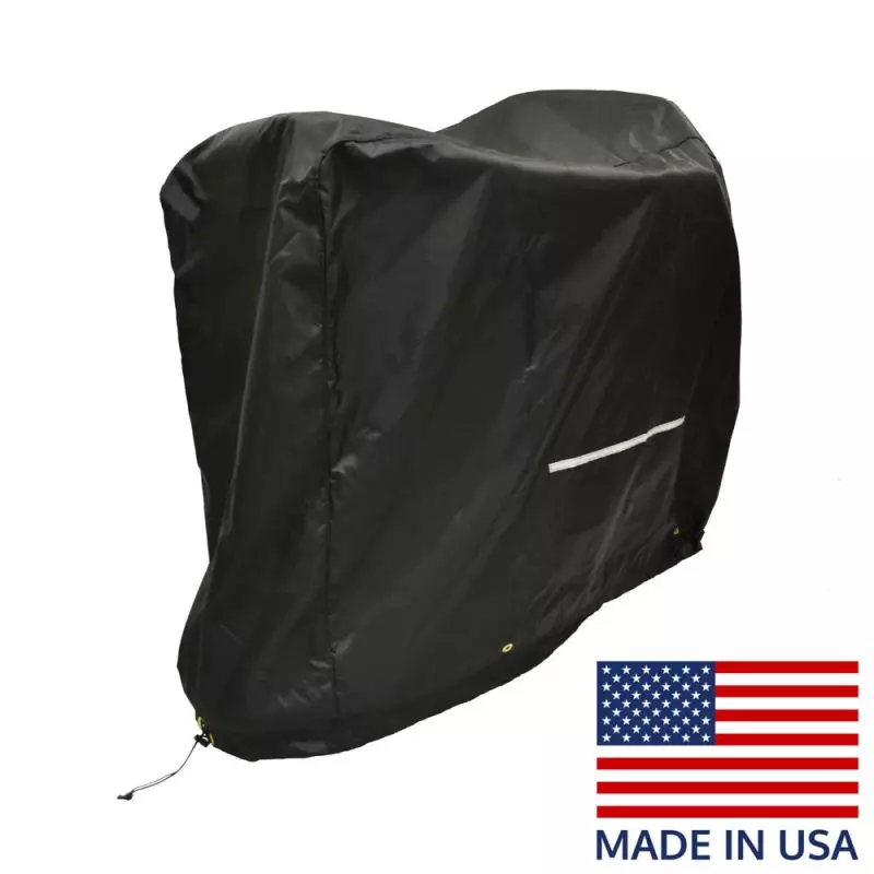 Weatherproof scooter covers come in four sizes