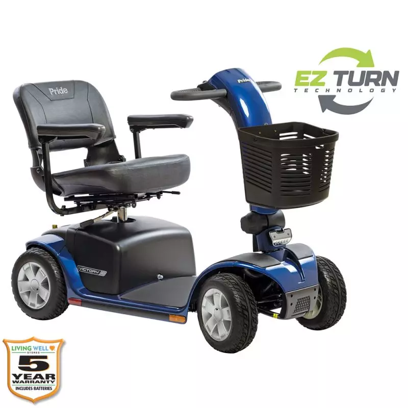 Pride Mobility Victory 10 4 wheel scooter with EZTurn