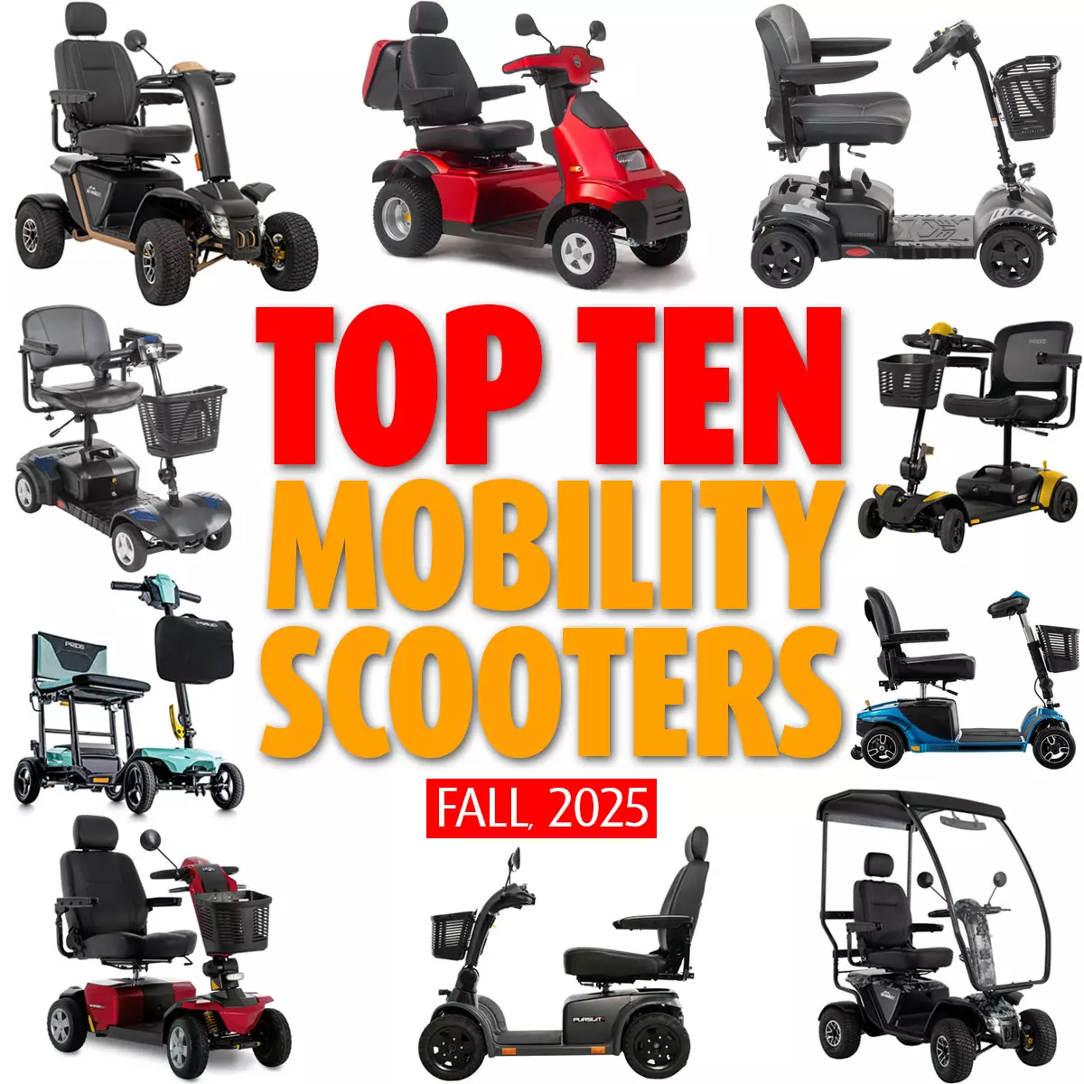 Top 10 Power Mobility Scooters for Fall, 2025