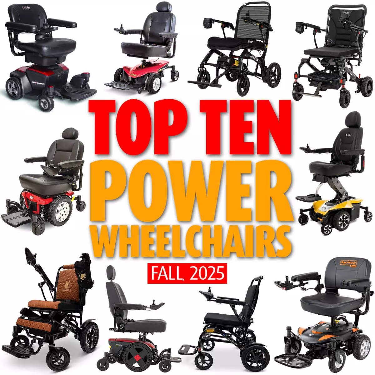 Top 10 Power Wheelchairs for Fall, 2025