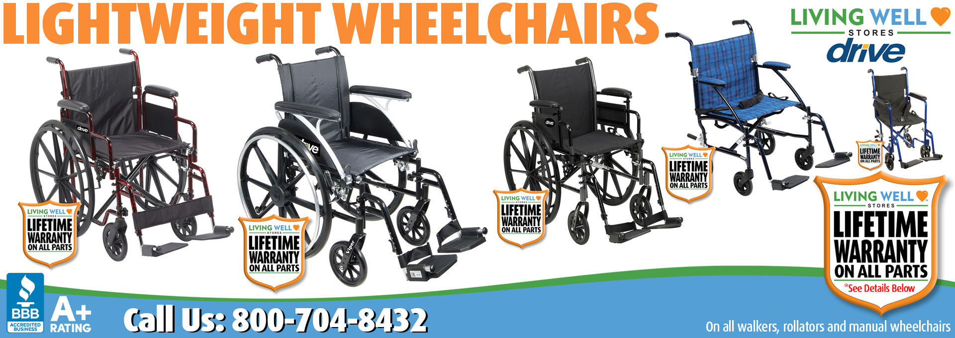 Living Well Stores: Featuring the very best selection of Walking Assist Products: Walkers, Rollators, Manual Wheelchairs, Canes and Accessories