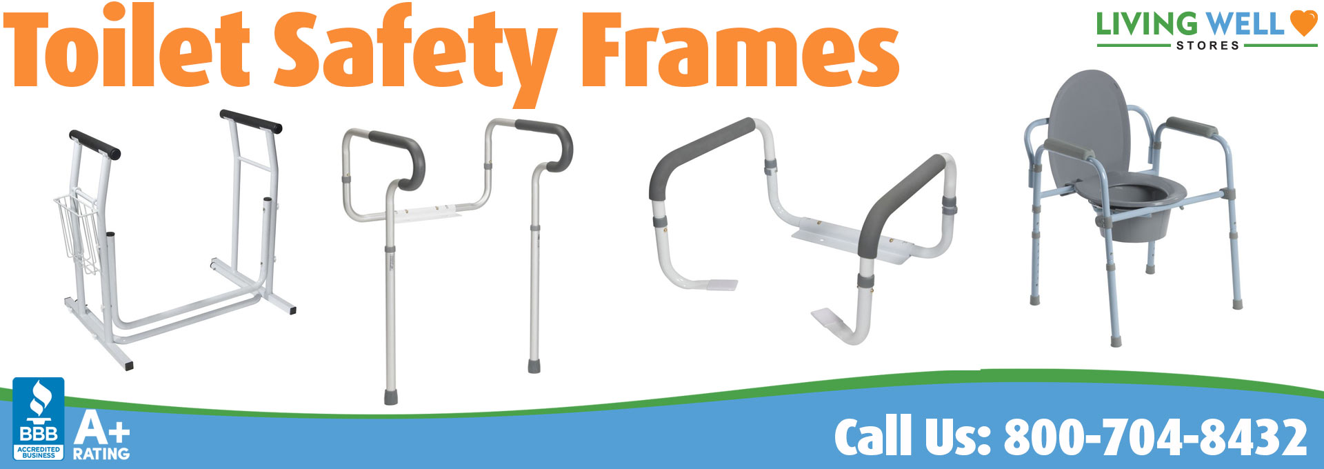 Living Well Stores: Toilet Safety Frames
