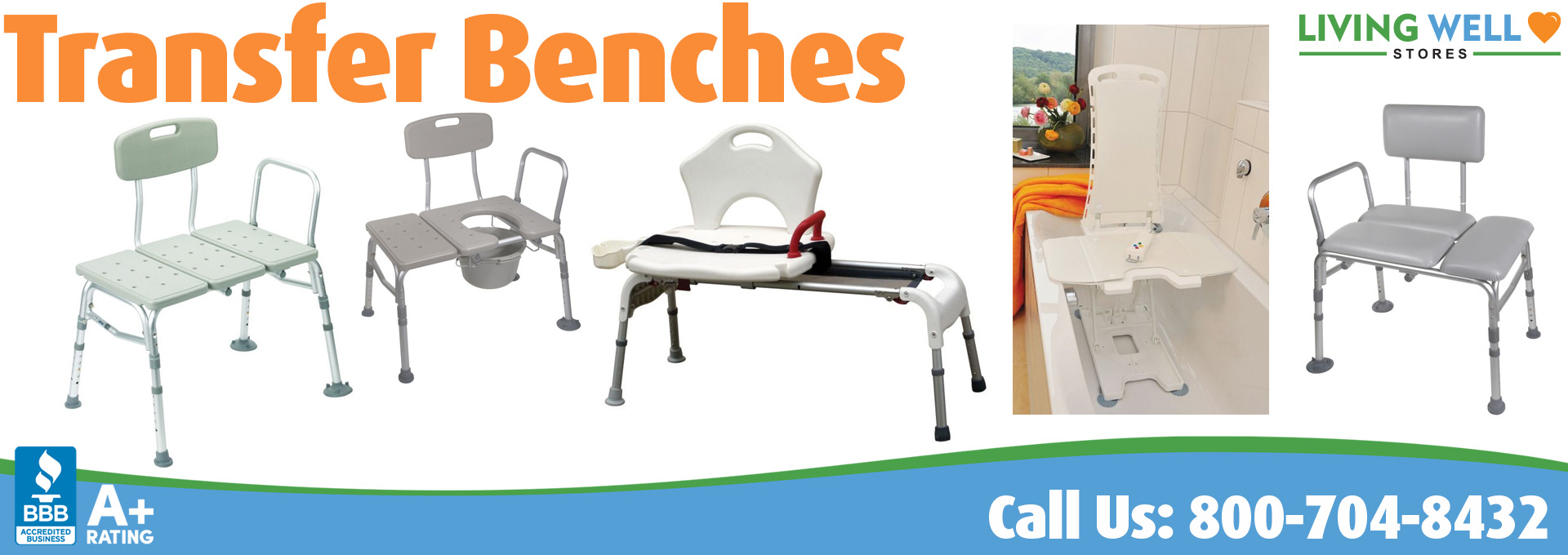 Living Well Stores: Transfer Benches