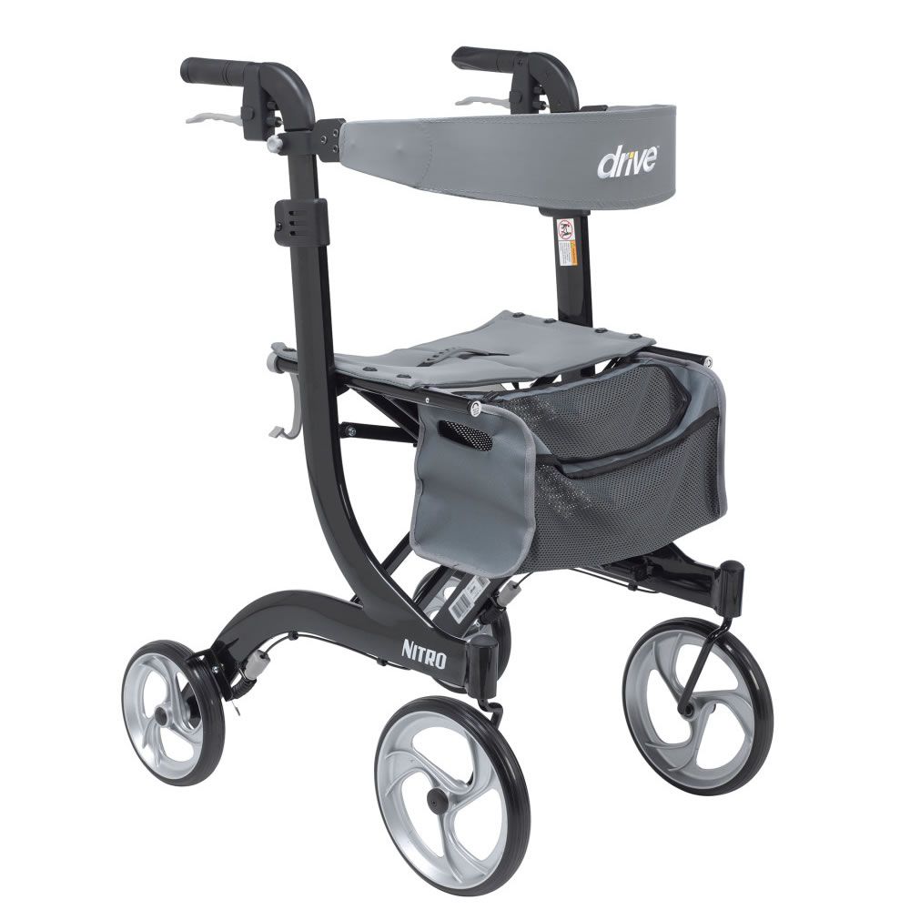Drive Medical Nitro Euro-style Tall Height Rollator in