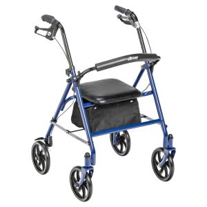 Drive Medical Four Wheel Rollator with Back Support