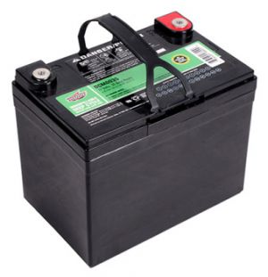 35 AH Deep Cycle battery with bolt-in connectors by Interstate Battery