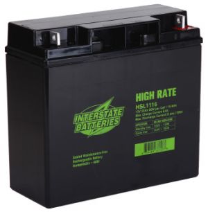 22 AH Scooter battery with bolt-on connectors by Interstate Battery